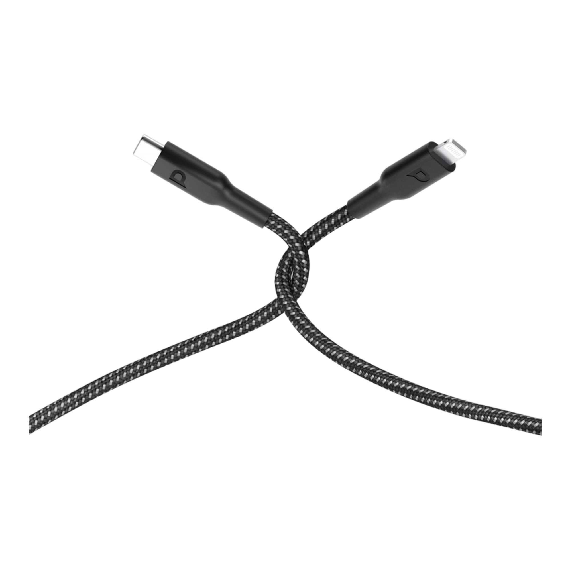 Powerology New Braided Type-C to Lightning Cable 1.2M PD 60W - Black - alAsil